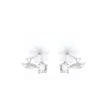 KEMLAIDA 999 Fine Silver Stud Earrings Women's