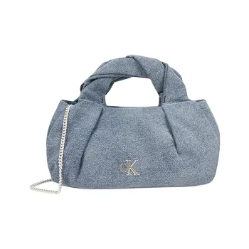 CALVIN KLEIN Fabric Handbag Medium Size Women's Denim Light Blue