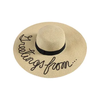 MT·MIT Straw Woven Bucket Hat Women's
