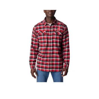 Columbia Collegiate Flare Gun™ Flannel Long Sleeve Shirt Shirt Men's Red