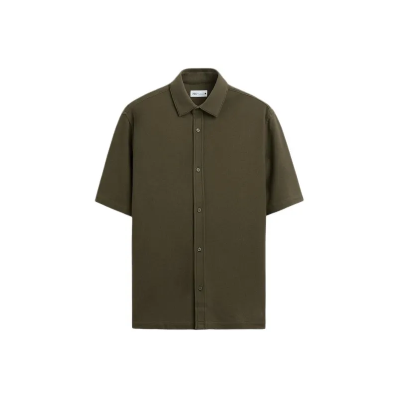 ZARA Shirts Men Green-0