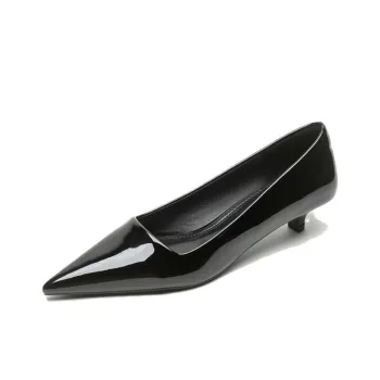 Than Than Me Slim Heel High Heels Women's Black