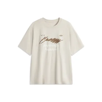 LiNing Sports Life Collection T Shirt Men's Mica Gray