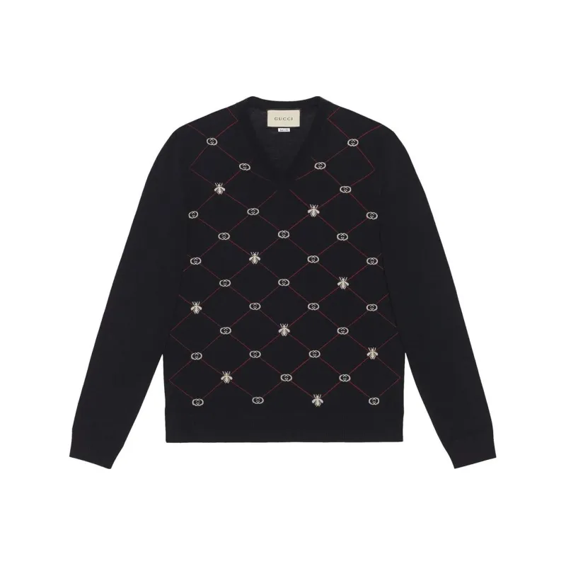 GUCCI Sweaters Men Blue-0
