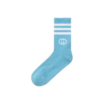 GUCCI x Adidas Mid Calf Socks Unisex 1 Pack Blue