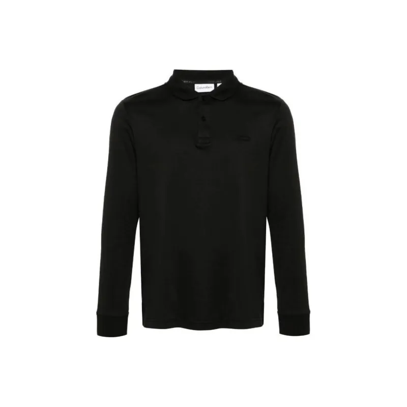 Calvin Klein Logo patch Cotton Polo Shirt-0