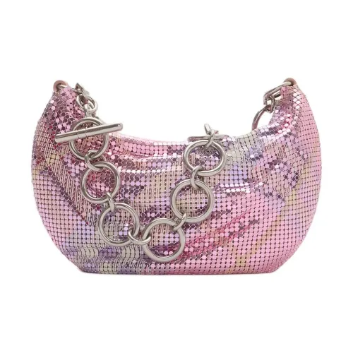 Burberry Metal Mesh Handbag, Shoulder Bag Mini Women's Pink