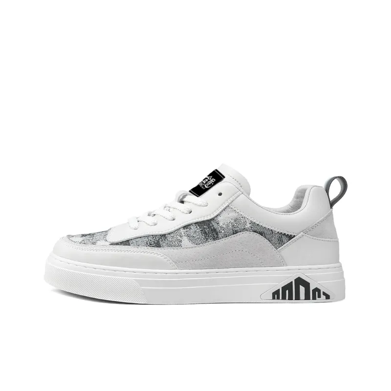 Jinho Skateboard Shoes Men Low Top Gray/Green-0