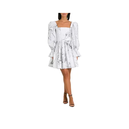 Alexander McQueen Long Sleeved Dress Women's White