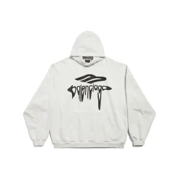 Balenciaga 3b Liquefied Oversized Hoodie