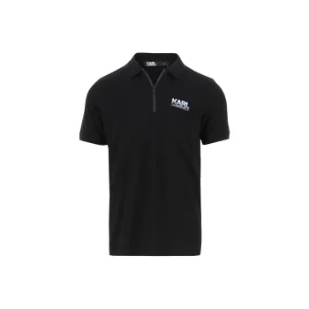 KARL LAGERFELD Polo Shirt Men's Black