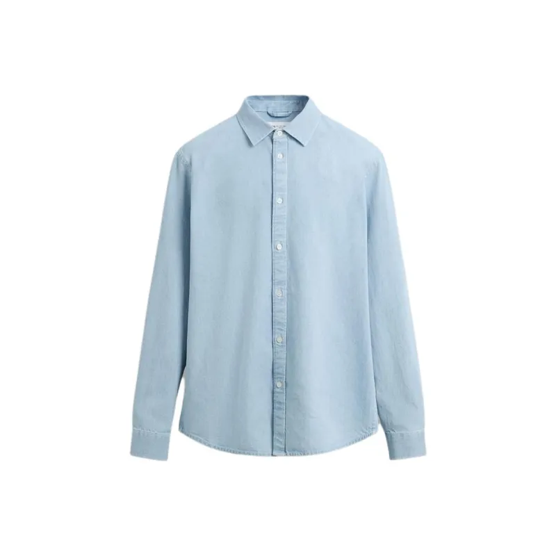 ZARA Shirts Men Light Blue-0