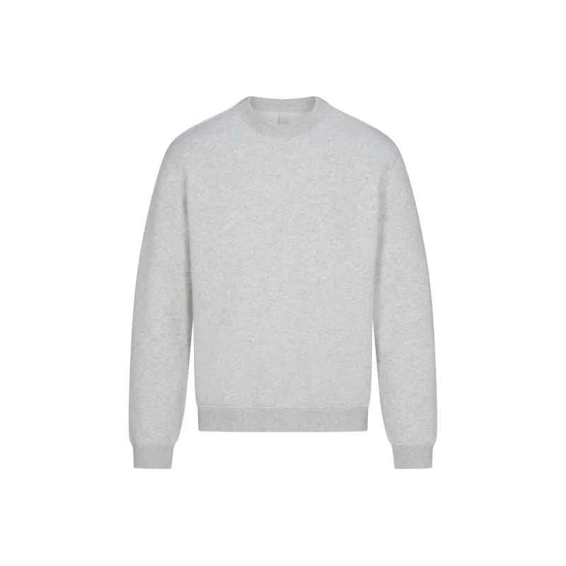 SKIMS MENS CLASSIC CREWNECK Sweatshirt Men's LIGHT HEATHER GREY/Light Gray-0