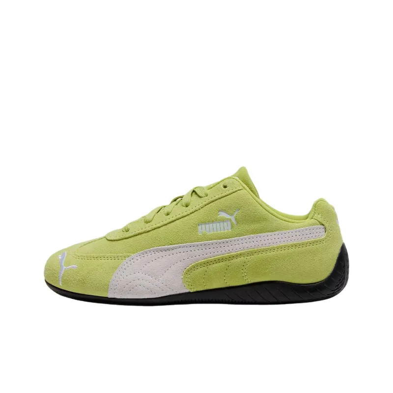 PUMA Speedcat Collection Anti Slip Wear Resistant Low Top Casual Shoes Women's Green White-0