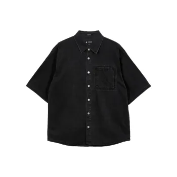 JACK JONES· Shirt Men's A16 Dark Gray Denim