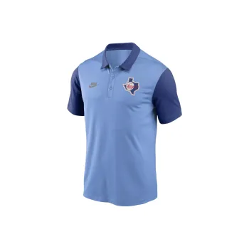 Nike MLB Collaboration Texas Rangers Polo Shirt Texas Ranger Team Men's Light Blue