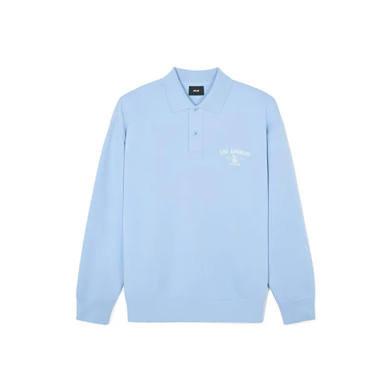 MLB Los Angeles Dodgers Varsity Sweatshirt Unisex Sky Blue-0
