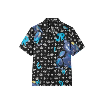 JOHN RICHMOND SS25 Shirt Men's Black Letter
