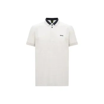 HUGO BOSS Polo Shirt Men's Light Gray