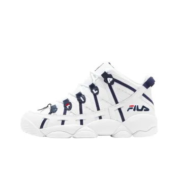 FILA Stackhouse Spaghetti Mid Top Basketball Shoes Men's White