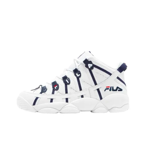 FILA Stackhouse Spaghetti Mid Top Basketball Shoes Men's White