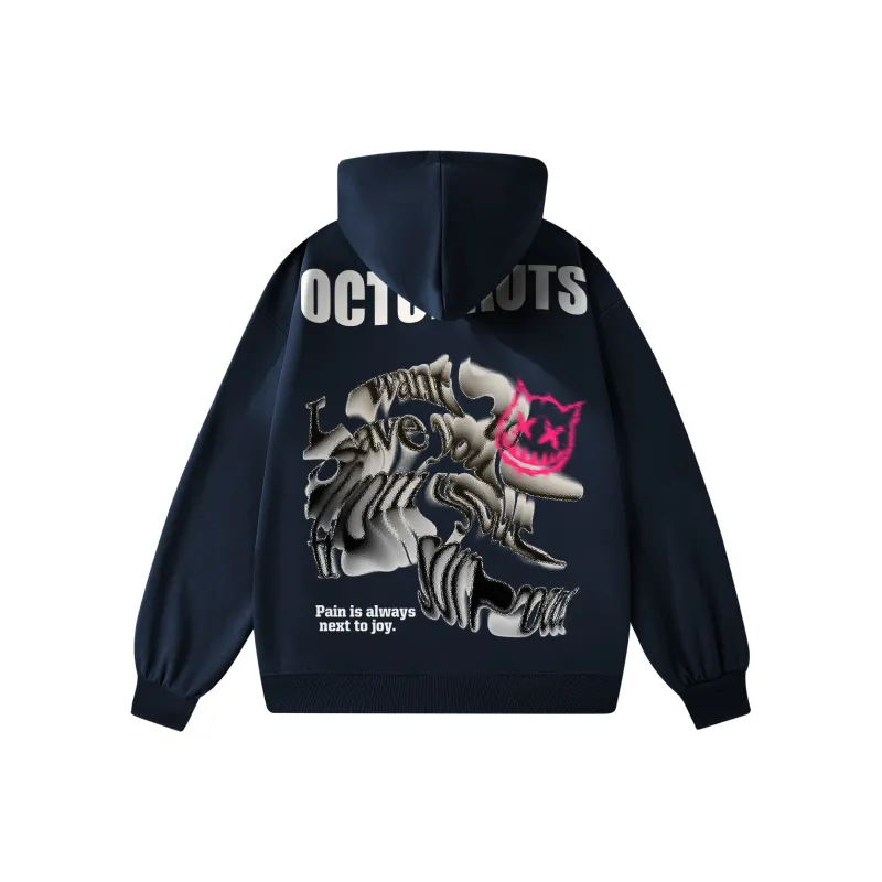 Small Columns Under The Sea Sweatshirt Unisex-2
