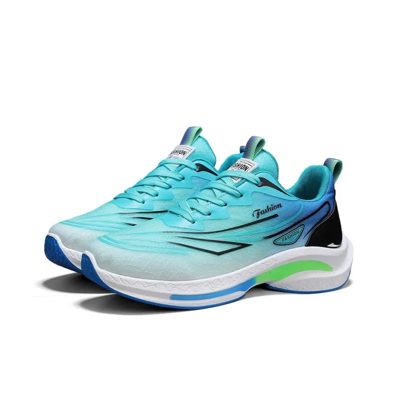 Kuding Casual Shoes Men Low Top Black/Orange/White/Blue/Light Blue-9