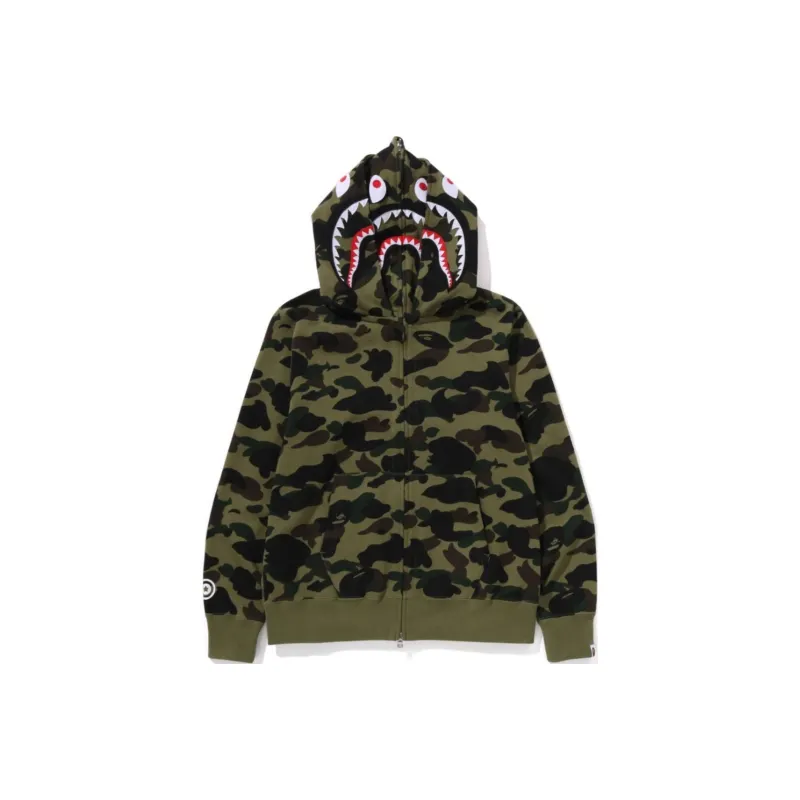 Bape 1st Camo Shark Full Zip Double Hoodie SS25-0
