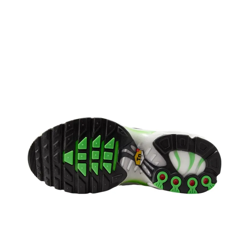 Nike Air Max Plus Anti Slip Wear Resistant Low Top Casual Running Shoes Women's White Green-3