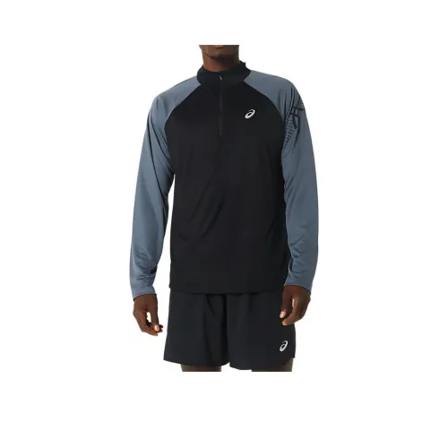 Asics Shirts Men Black Gray