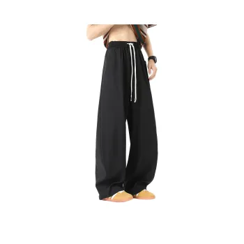 MARK WAFFLE Knitted Sweatpants Unisex Black