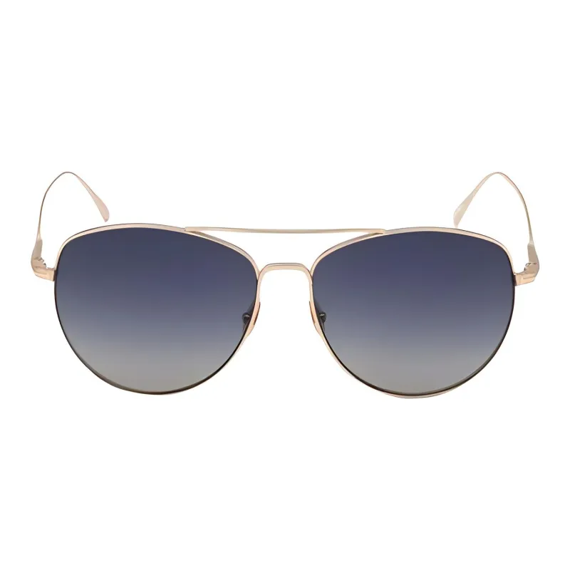TOM FORD Titanium Alloy Metal Aviator Sunglasses Unisex Gold-1