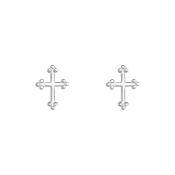 Rhymes S999 Fine Silver Stud Earrings Women's