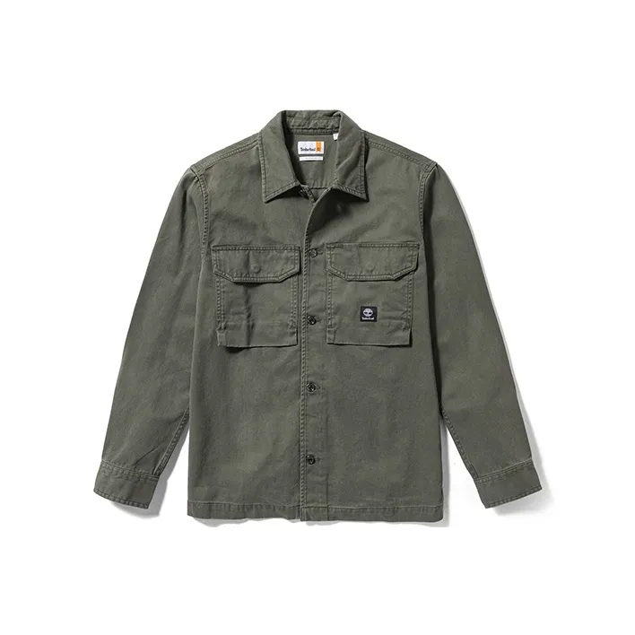 Timberland SS24 Shirt Men's Army Green-0