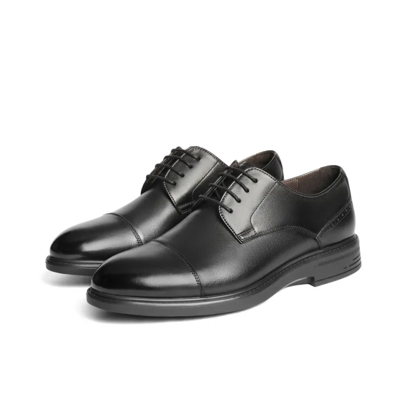 BELLE Dress Shoes Men Low Top Black-2