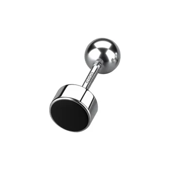 DAIRUO 999 Fine Silver Stud Earrings Men's