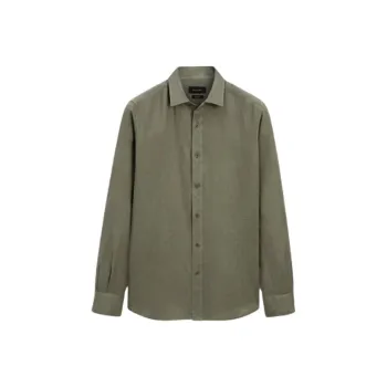 Massimo Dutti Shirt Men's Olive Green