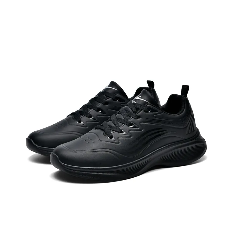 Binary Cushioning, Rebound, Lightweight, Anti slip Low Top Running Shoes Men's Black-2
