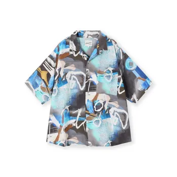 KORAKUBLUE Shirt Unisex Graffiti Black