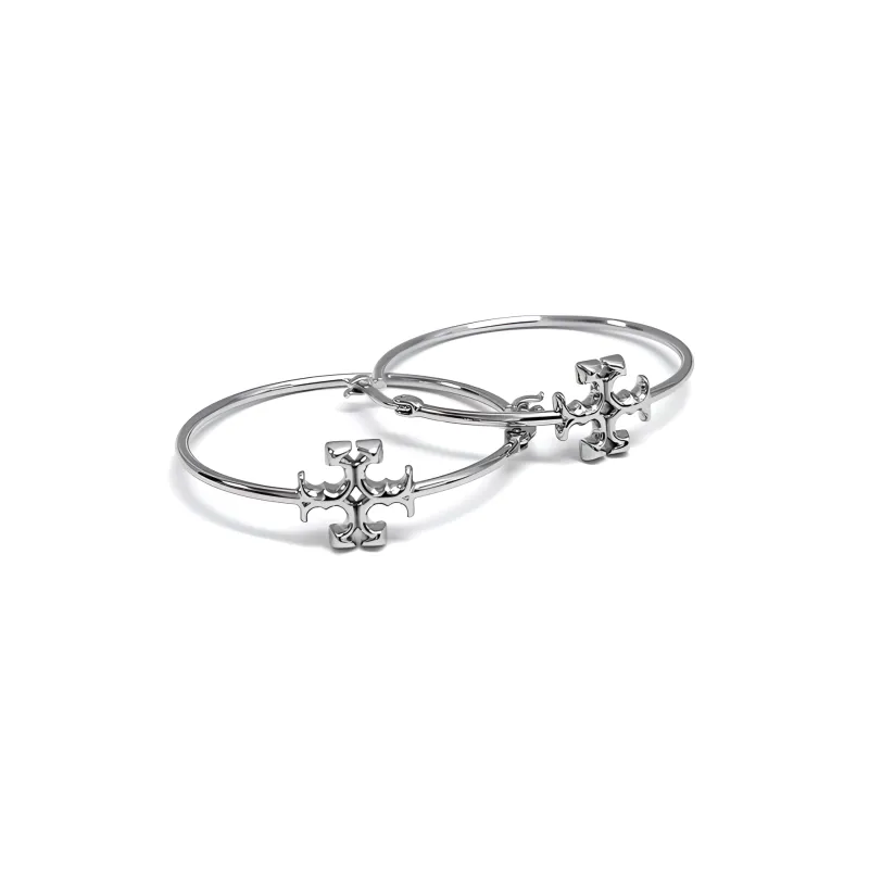 TORY BURCH Brass Earrings Women's Silver-0