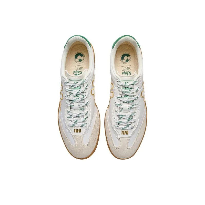 Kappa Tifo Wear-Resistant Low-Top Skateboard Shoes Unisex Fir Wood Green-3