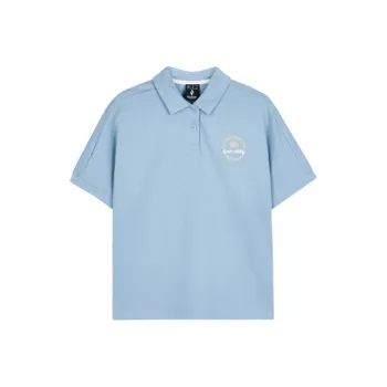 Skechers Polo Shirt Unisex Rain Aqua Blue