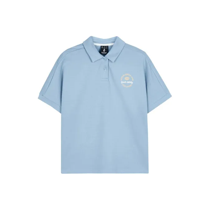 Skechers Polo Shirt Unisex Rain Aqua Blue-0
