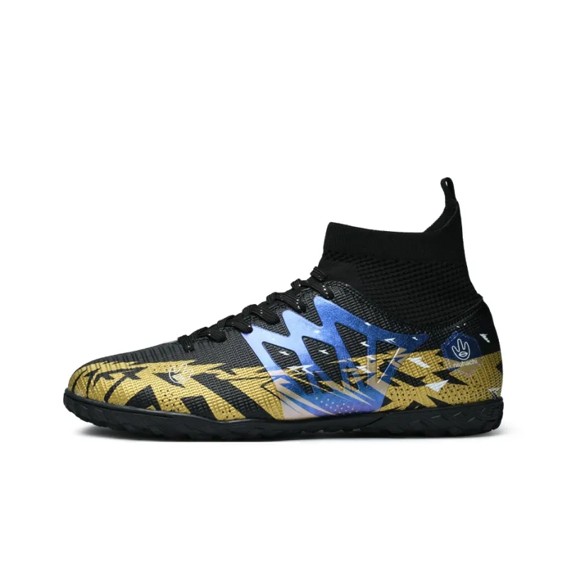QIUTEXIONG MG Multi Ground Soft Ground, Firm Ground, Artificial Ground Slip Resistant Coverage Soccer Shoes Unisex-7