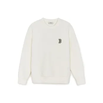 MLB Jacquard Monogram Boston Red Sox Sweatshirts Sweatshirt Unisex White