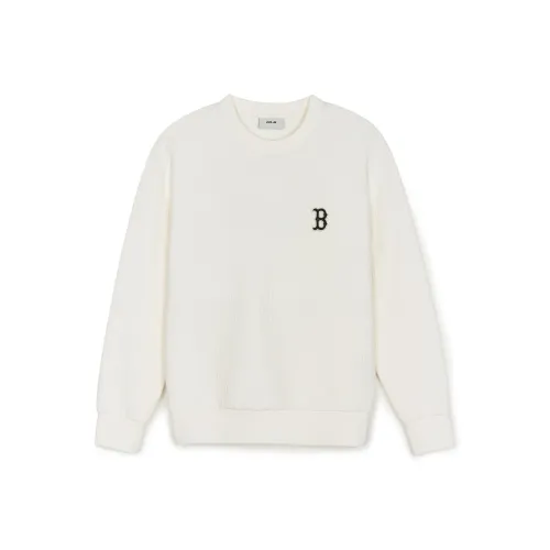 MLB Jacquard Monogram Boston Red Sox Sweatshirts Sweatshirt Unisex White