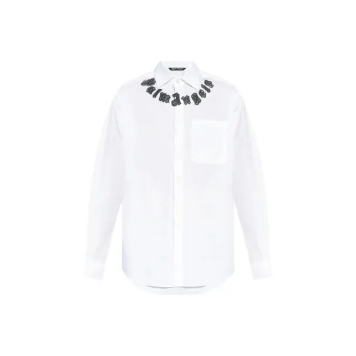 PALM ANGELS Logo Printed Long Sleeved Shirt