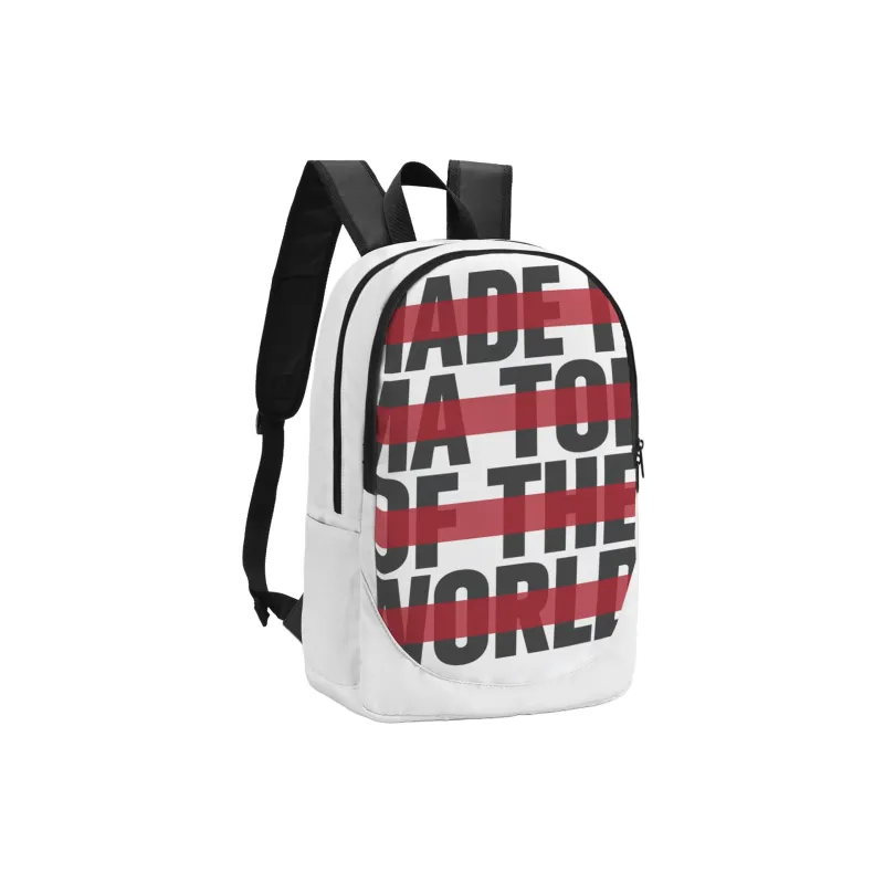 ONRF SOUNDBYTE Collaboration Polyester Water Repellent Backpack Medium Size Unisex White-10