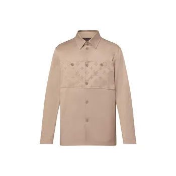 LOUIS VUITTON Flocked Casual Cotton Overshirt