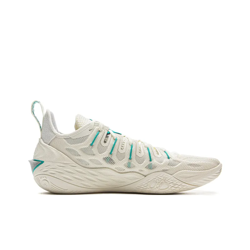 LiNing Buckets Cushioning, Slip Resistant, And Breathable Low Top Basketball Shoes Men's Ivory-1